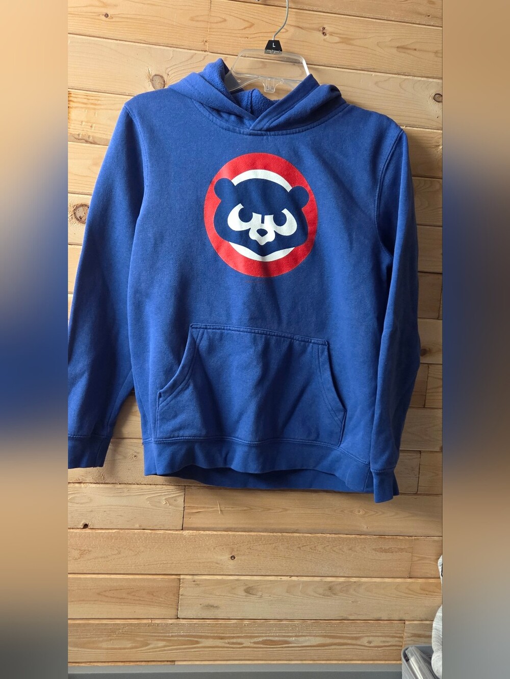 Mitchell & Ness Kids Unisex Royal Blue MLB Chicago Cubs Hoodie 14 / 16 - L EUC